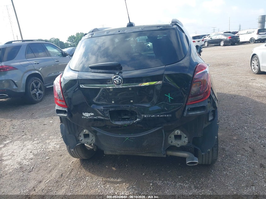 2017 Buick Encore VIN KL4CJASB9HB189353 IAAI salvage auction — REAR END, Clear (Indiana), sold $2,000 on 2026-07-15 (photo 6)