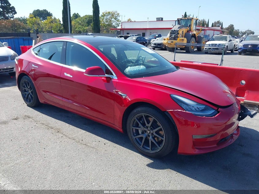 2020 Tesla Model 3 VIN 5YJ3E1EA6LF804623 IAAI salvage auction — FRONT & REAR, Salvage Title, sold $3,050 on 2026-07-30 (photo 1)