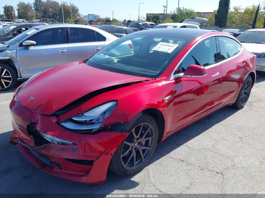 2020 Tesla Model 3 VIN 5YJ3E1EA6LF804623 IAAI salvage auction — FRONT & REAR, Salvage Title, sold $3,050 on 2026-07-30 (photo 2)
