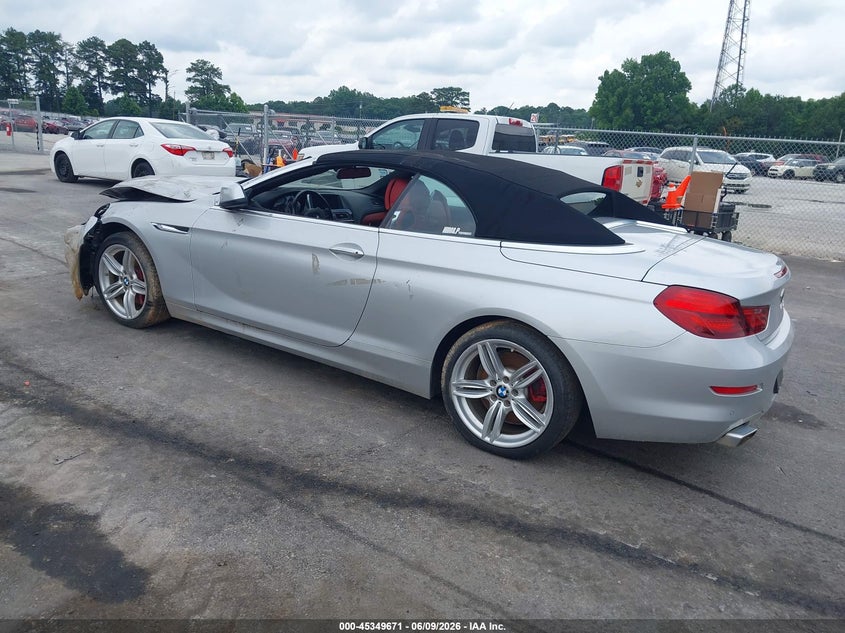2012 BMW 6er VIN WBALZ3C5XCDL71401 IAAI salvage auction — FRONT END, Salvage Title, sold $2,800 on 2026-07-25 (photo 3)