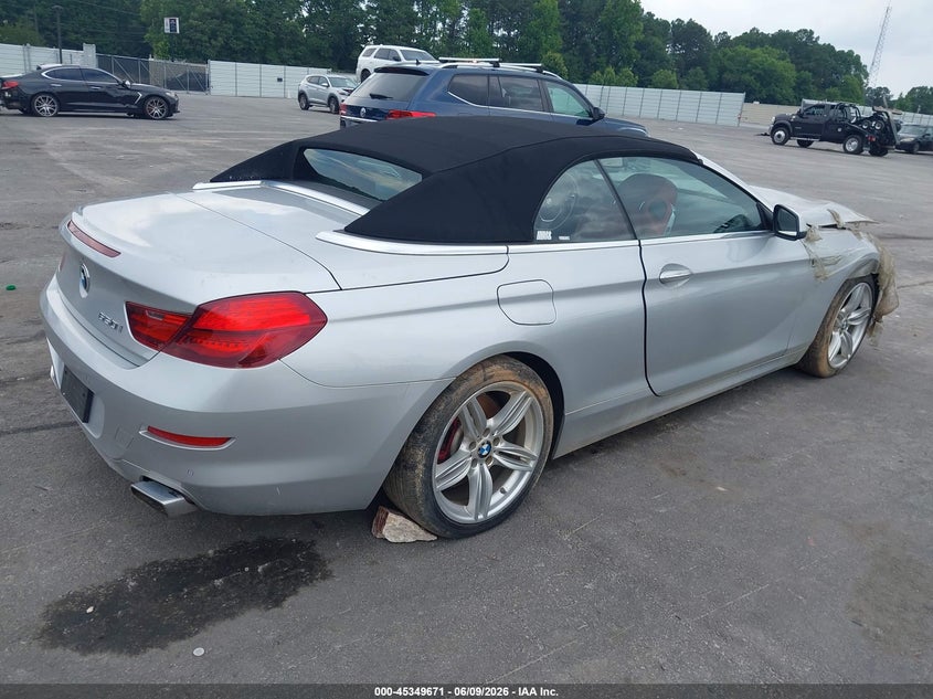 2012 BMW 6er VIN WBALZ3C5XCDL71401 IAAI salvage auction — FRONT END, Salvage Title, sold $2,800 on 2026-07-25 (photo 4)
