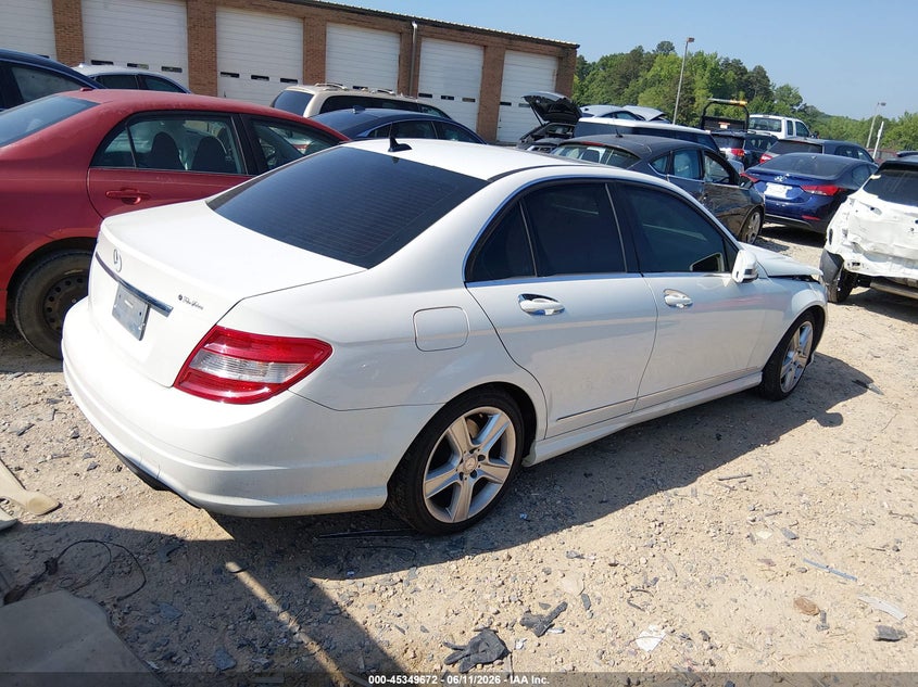 2011 Mercedes-benz C class VIN WDDGF5EB8BA435162 IAAI salvage auction — RIGHT FRONT, Salvage (North Carolina), sold $675 on 2026-07-27 (photo 4)
