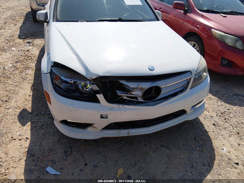 2011 Mercedes-benz C class VIN WDDGF5EB8BA435162 IAAI salvage auction — RIGHT FRONT, Salvage (North Carolina), sold $675 on 2026-07-27 (photo 6)