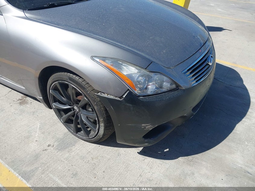 2009 Infiniti G37 VIN JNKCV66E89M721515 IAAI salvage auction — THEFT, Clear - Dealer Only (California), sold $250 on 2026-07-29 (photo 6)