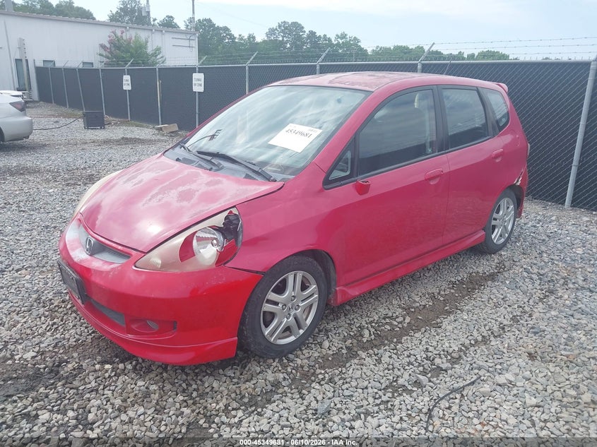 2007 Honda Fit VIN JHMGD38627S039764 IAAI salvage auction — LEFT FRONT, Bill Of Sale (Georgia), sold $300 on 2026-07-06 (photo 2)