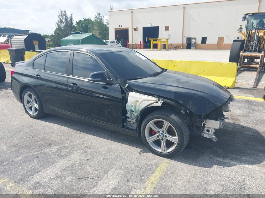 2014 BMW 3er VIN WBA3B1G53ENS80079 IAAI salvage auction — FRONT END, Clear (Florida), sold $375 on 2026-07-16 (photo 1)