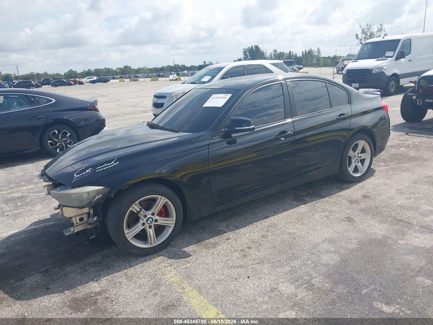 2014 BMW 3er VIN WBA3B1G53ENS80079 IAAI salvage auction — FRONT END, Clear (Florida), sold $375 on 2026-07-16 (photo 2)