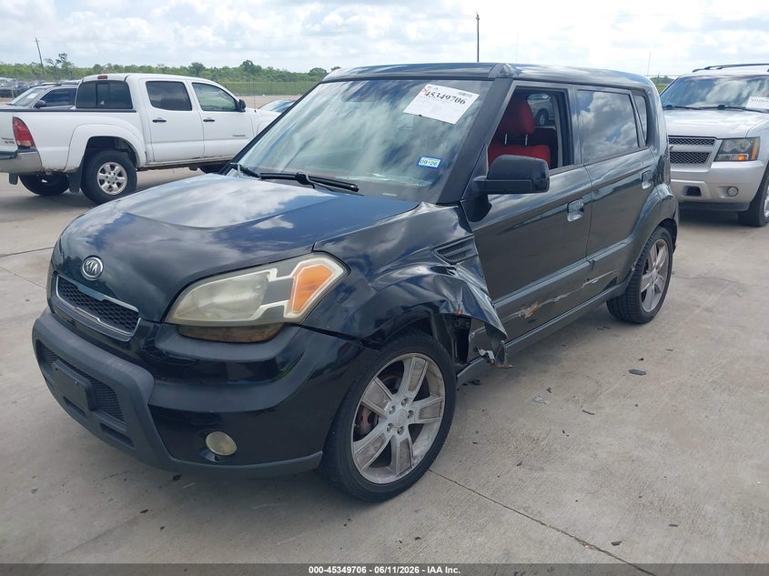 2010 Kia Soul VIN KNDJT2A29A7079099 IAAI salvage auction — LEFT FRONT, Salvage (Texas), sold $350 on 2026-07-10 (photo 2)