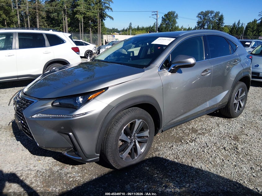 2021 Lexus Nx VIN JTJGARDZ2M2243406 IAAI salvage auction — RIGHT FRONT, Salvage Title, sold $7,000 on 2026-08-01 (photo 2)