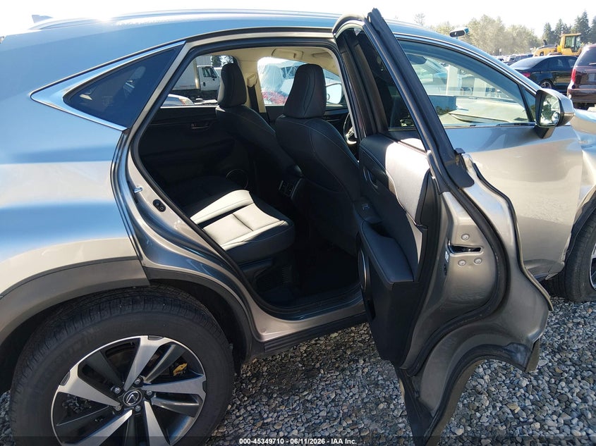 2021 Lexus Nx VIN JTJGARDZ2M2243406 IAAI salvage auction — RIGHT FRONT, Salvage Title, sold $7,000 on 2026-08-01 (photo 8)