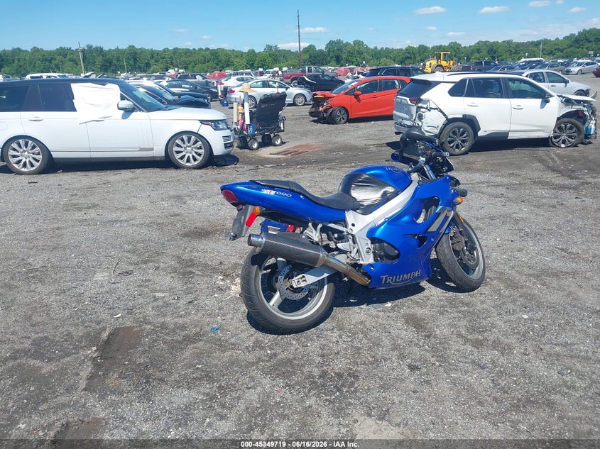 2001 Triumph motorcycle Tt600 VIN SMT800GE11J130614 IAAI salvage auction — FRONT END, Salvage - Greater Than 75% (Maryland), sold $100 on 2026-07-30 (photo 4)