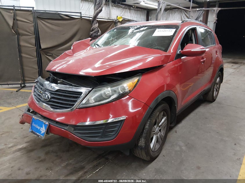 2013 Kia Sportage VIN KNDPB3A27D7404470 IAAI salvage auction — RIGHT FRONT, Salvage Title, sold $725 on 2026-07-14 (photo 2)