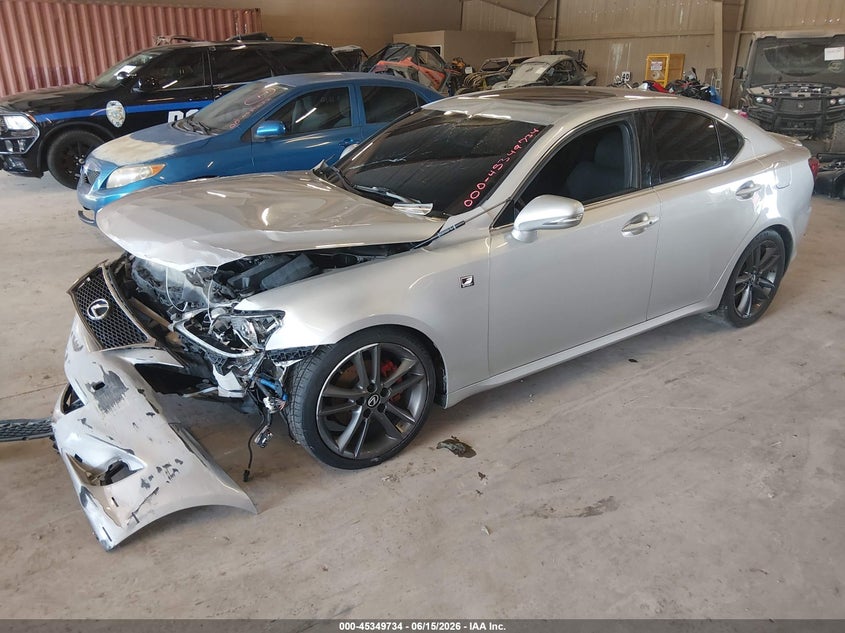 2013 Lexus Is VIN JTHBF5C25D5193478 IAAI salvage auction — FRONT END, Salvage (Tennessee), sold $1,025 on 2026-07-20 (photo 2)