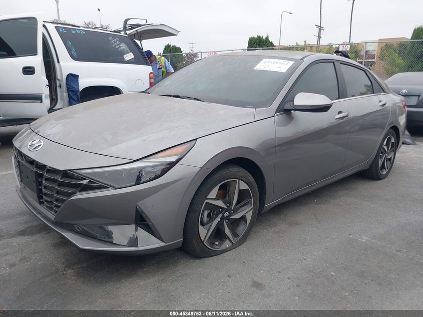 2023 Hyundai Elantra VIN KMHLP4AG3PU403299 IAAI salvage auction — VANDALISM, Clear - Dealer Only (California), sold $8,800 on 2026-08-22 (photo 2)