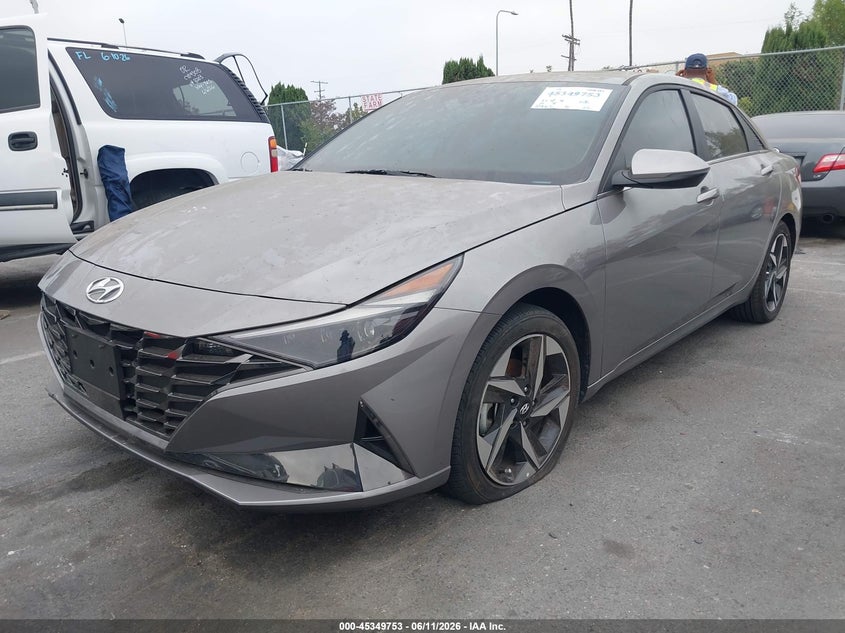 2023 Hyundai Elantra VIN KMHLP4AG3PU403299 IAAI salvage auction — VANDALISM, Clear - Dealer Only (California), sold $8,800 on 2026-08-22 (photo 6)