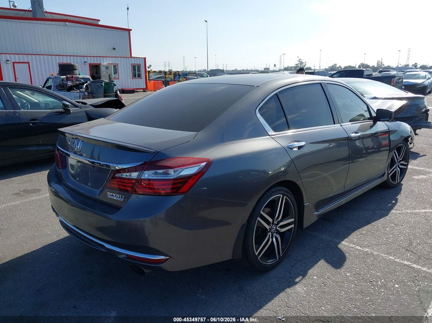 2017 Honda Accord VIN 1HGCR2F11HA249574 IAAI salvage auction — FRONT END, Salvage (California), sold $3,925 on 2026-07-09 (photo 4)