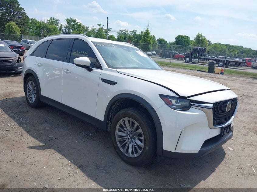 2024 Mazda Cx-90 VIN JM3KKCHD5R1111024 IAAI salvage auction — LEFT REAR, Salvage (Virginia), sold $7,800 on 2026-07-21 (photo 1)
