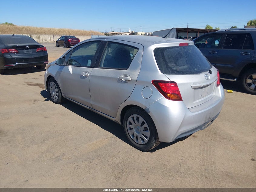 2017 Toyota Yaris VIN VNKKTUD36HA080655 IAAI salvage auction — NORMAL WEAR, Clear - Dealer Only (California), sold $1,850 on 2026-07-22 (photo 3)