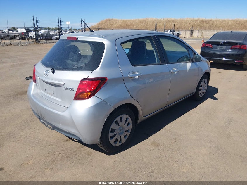 2017 Toyota Yaris VIN VNKKTUD36HA080655 IAAI salvage auction — NORMAL WEAR, Clear - Dealer Only (California), sold $1,850 on 2026-07-22 (photo 4)