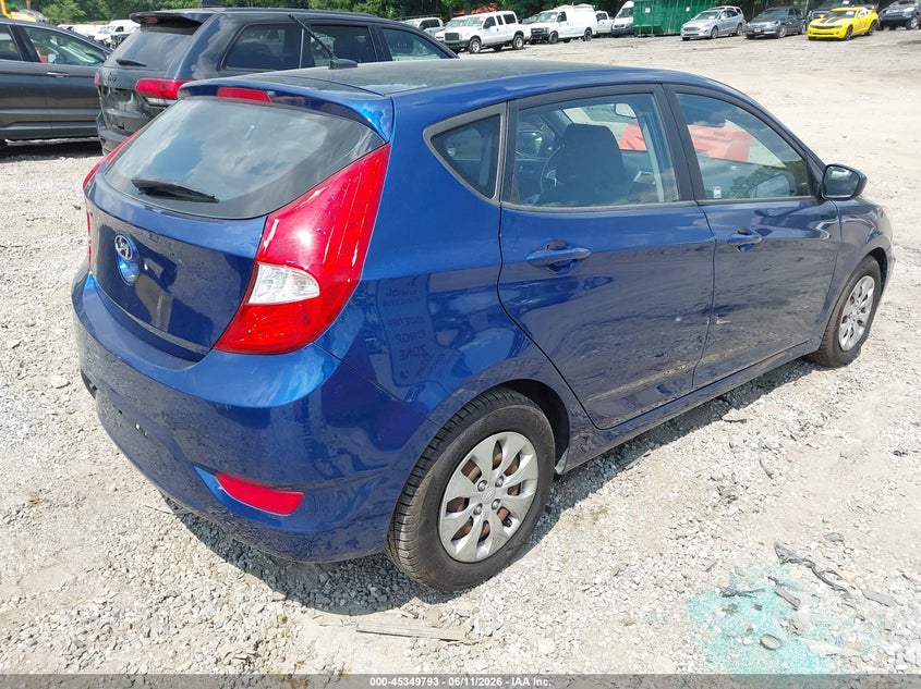 2016 Hyundai Accent VIN KMHCT5AE7GU255352 IAAI salvage auction — SIDE, Salvage (Georgia), sold $1,050 on 2026-07-09 (photo 4)