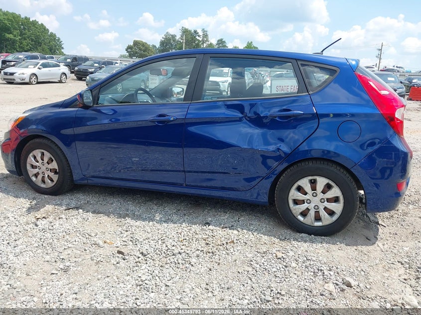 2016 Hyundai Accent VIN KMHCT5AE7GU255352 IAAI salvage auction — SIDE, Salvage (Georgia), sold $1,050 on 2026-07-09 (photo 6)