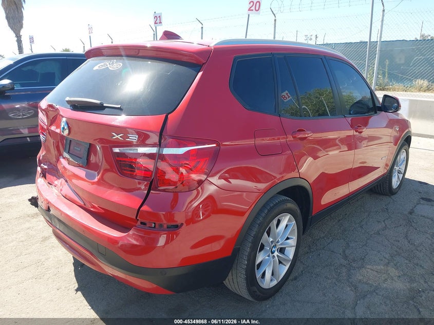 2017 BMW X3 VIN 5UXWZ7C56H0U45689 IAAI salvage auction — LEFT REAR, Salvage (California), sold $2,450 on 2026-07-15 (photo 4)