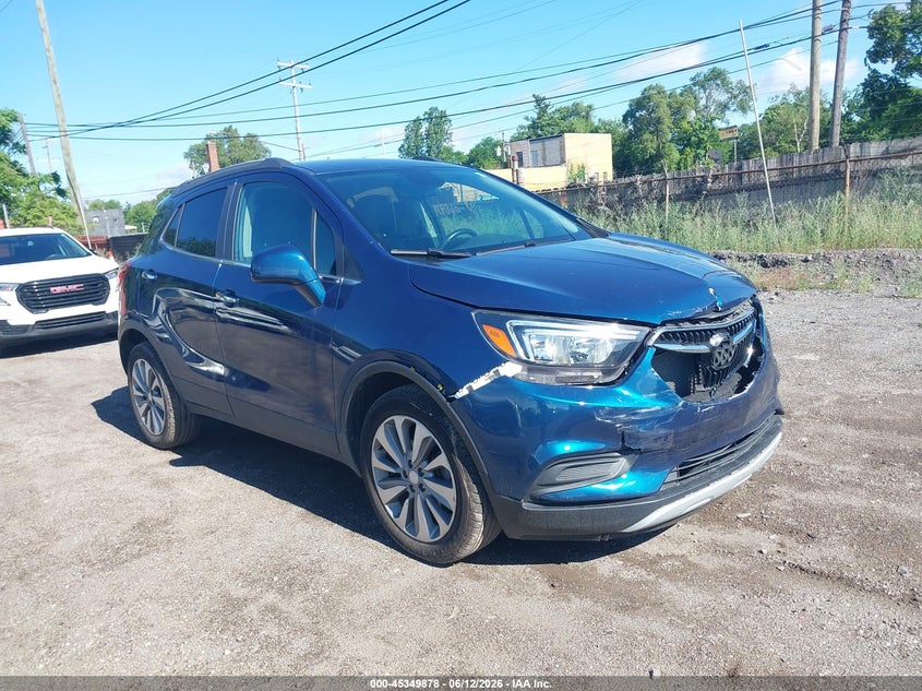 2020 Buick Encore VIN KL4CJASB3LB048934 IAAI salvage auction — FRONT END, Clear (Michigan), sold $3,200 on 2026-07-16 (photo 1)