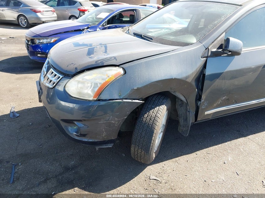 2013 Nissan Rogue VIN JN8AS5MT7DW500566 IAAI salvage auction — LEFT & RIGHT, Salvage Title, sold $575 on 2026-07-10 (photo 6)