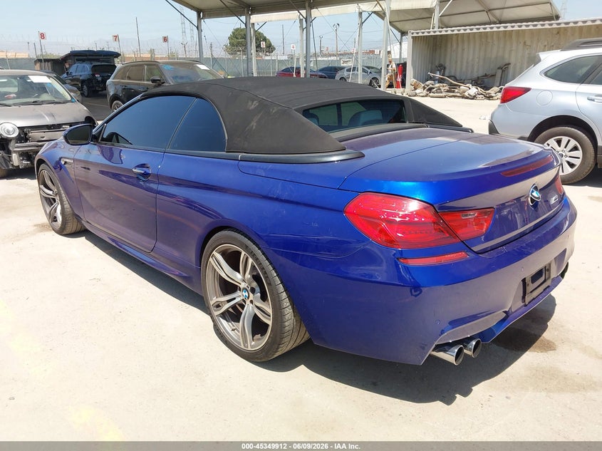 2012 BMW M6 VIN WBSLZ9C59CC985506 IAAI salvage auction — LEFT REAR, Salvage Title, sold $9,100 on 2026-08-12 (photo 3)