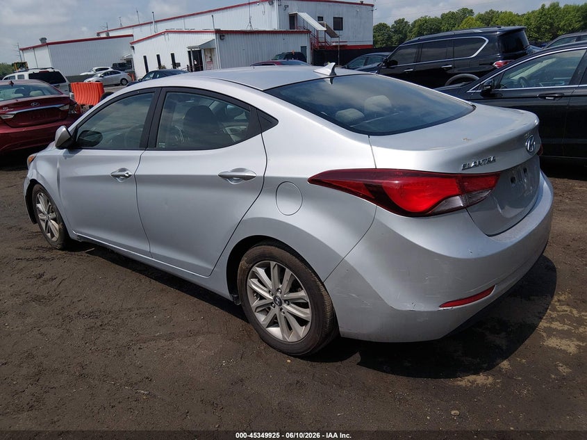 2014 Hyundai Elantra VIN KMHDH4AE9EU203508 IAAI salvage auction — NORMAL WEAR, Clear (New York), sold $950 on 2026-07-15 (photo 3)