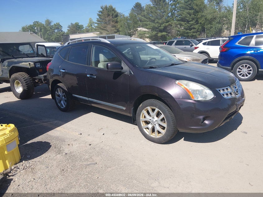 2011 Nissan Rogue VIN JN8AS5MVXBW307889 IAAI salvage auction — NORMAL WEAR, Rental Rides - Enterprise (New Hampshire), sold $700 on 2026-07-08 (photo 1)