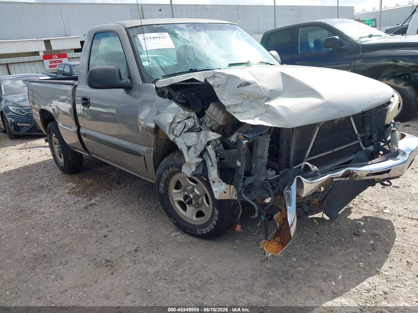 2003 Gmc Sierra 1500 VIN 1GTEC14X63Z168834 IAAI salvage auction — FRONT END, Salvage (Oklahoma), sold $1,150 on 2026-07-09 (photo 1)