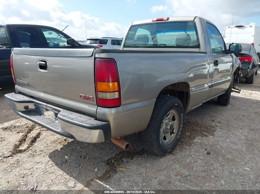 2003 Gmc Sierra 1500 VIN 1GTEC14X63Z168834 IAAI salvage auction — FRONT END, Salvage (Oklahoma), sold $1,150 on 2026-07-09 (photo 4)