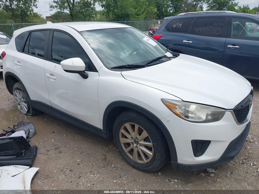2013 Mazda Cx-5 VIN JM3KE2BE8D0134718 IAAI salvage auction — LEFT FRONT, Salvage (Illinois), sold $1,000 on 2026-07-21 (photo 1)