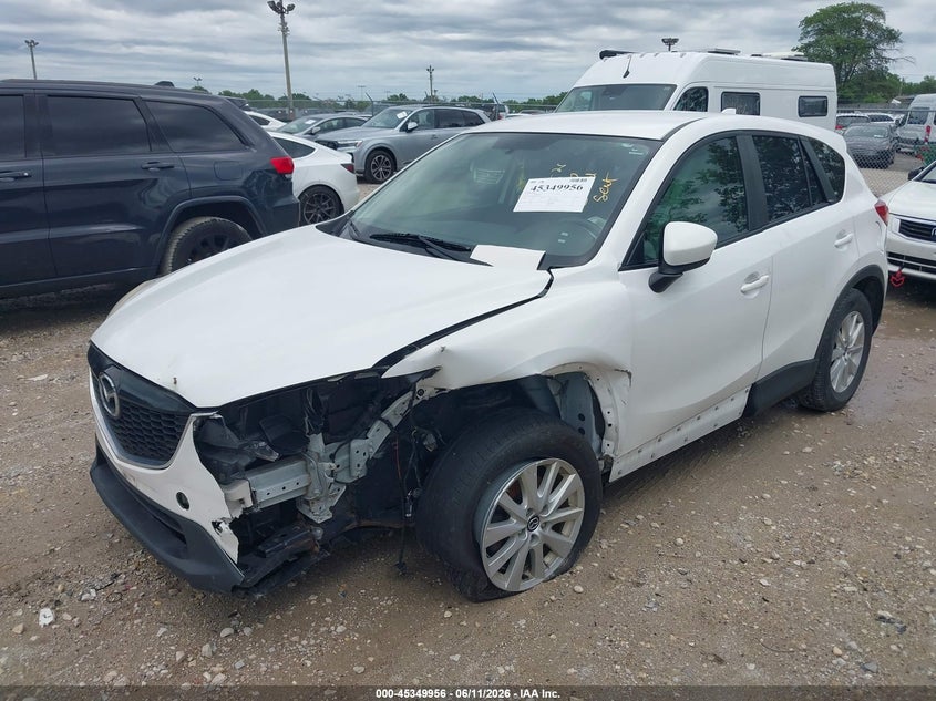 2013 Mazda Cx-5 VIN JM3KE2BE8D0134718 IAAI salvage auction — LEFT FRONT, Salvage (Illinois), sold $1,000 on 2026-07-21 (photo 2)