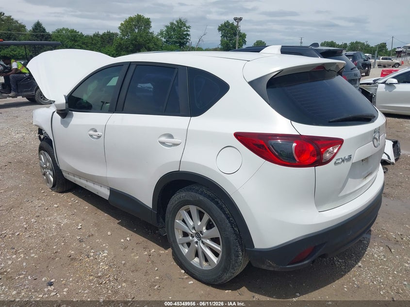 2013 Mazda Cx-5 VIN JM3KE2BE8D0134718 IAAI salvage auction — LEFT FRONT, Salvage (Illinois), sold $1,000 on 2026-07-21 (photo 3)