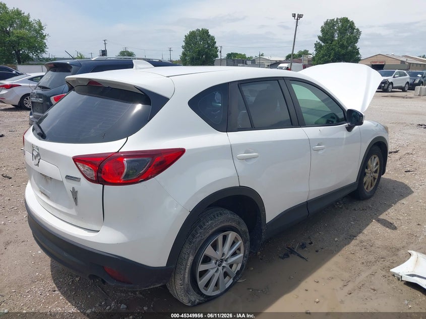 2013 Mazda Cx-5 VIN JM3KE2BE8D0134718 IAAI salvage auction — LEFT FRONT, Salvage (Illinois), sold $1,000 on 2026-07-21 (photo 4)