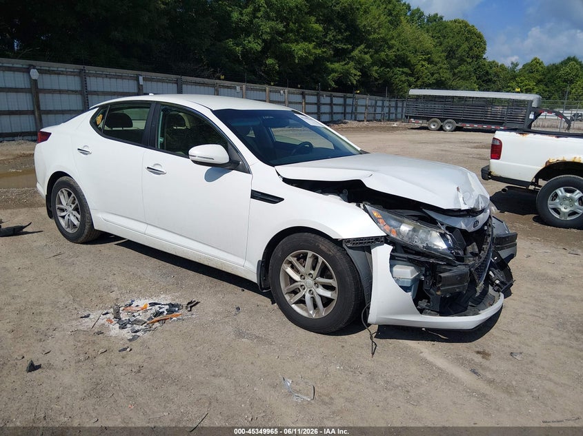 2012 Kia Optima VIN 5XXGM4A74CG047816 IAAI salvage auction — FRONT END, Salvage (Tennessee), sold $325 on 2026-07-15 (photo 1)