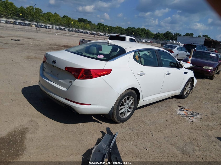 2012 Kia Optima VIN 5XXGM4A74CG047816 IAAI salvage auction — FRONT END, Salvage (Tennessee), sold $325 on 2026-07-15 (photo 4)