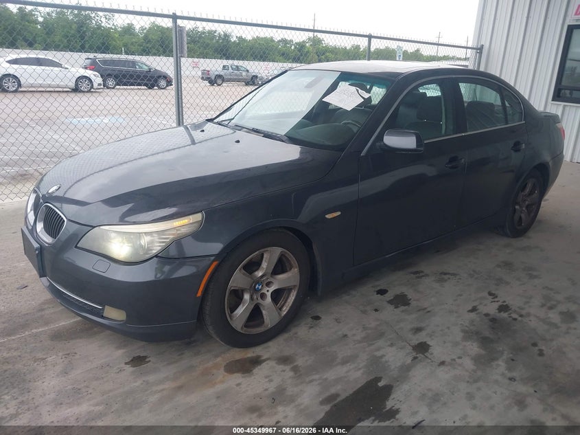2008 BMW 5 series VIN WBANW13578CZ71568 IAAI salvage auction — SIDE, Original (Texas), sold $25 on 2026-07-31 (photo 2)