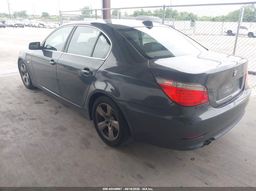 2008 BMW 5 series VIN WBANW13578CZ71568 IAAI salvage auction — SIDE, Original (Texas), sold $25 on 2026-07-31 (photo 3)