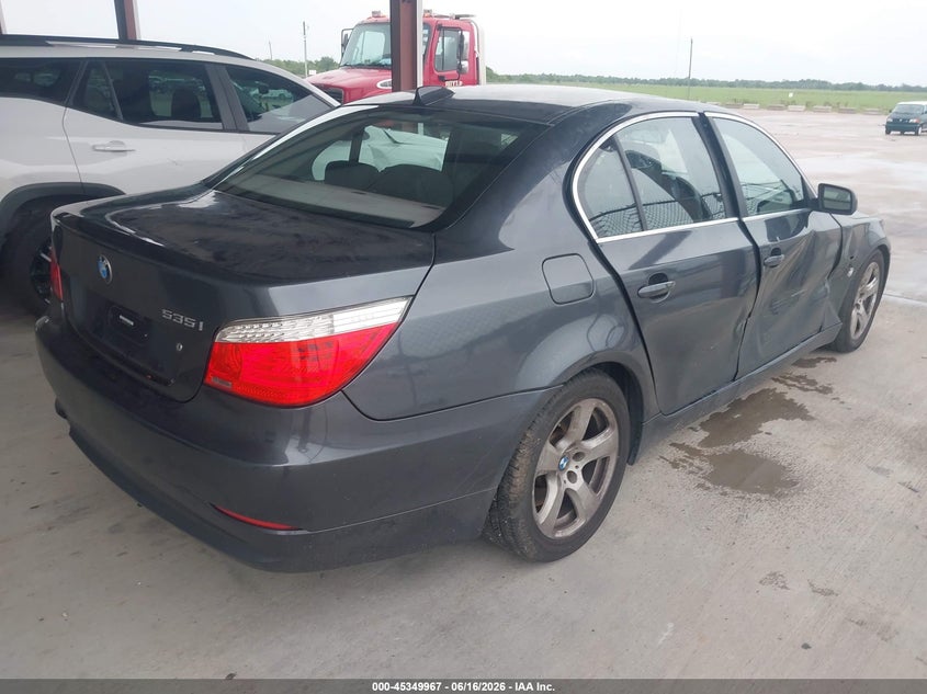 2008 BMW 5 series VIN WBANW13578CZ71568 IAAI salvage auction — SIDE, Original (Texas), sold $25 on 2026-07-31 (photo 4)