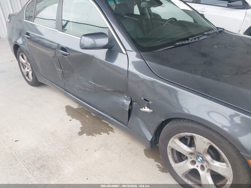2008 BMW 5 series VIN WBANW13578CZ71568 IAAI salvage auction — SIDE, Original (Texas), sold $25 on 2026-07-31 (photo 6)