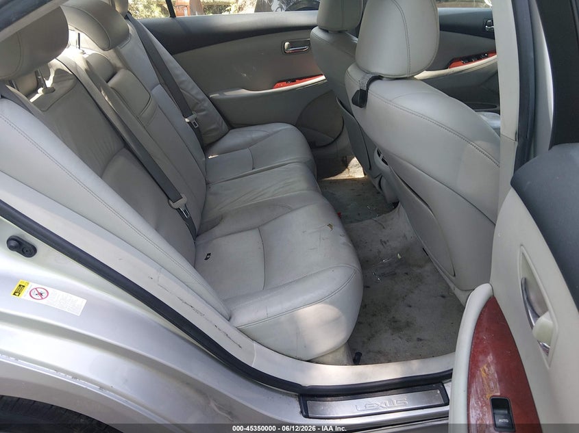 2007 Lexus ES VIN JTHBJ46G272087317 IAAI salvage auction — FRONT END, Clear (Virginia), sold $725 on 2026-07-07 (photo 8)