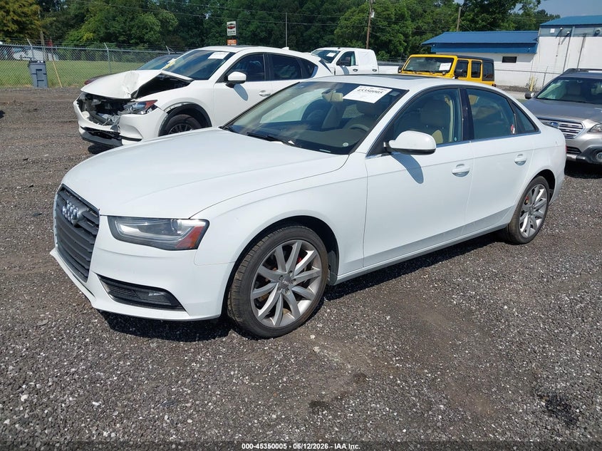 2013 Audi A4 VIN WAUFFAFL0DN023073 IAAI salvage auction — REAR END, Salvage Title, sold $275 on 2026-07-28 (photo 2)