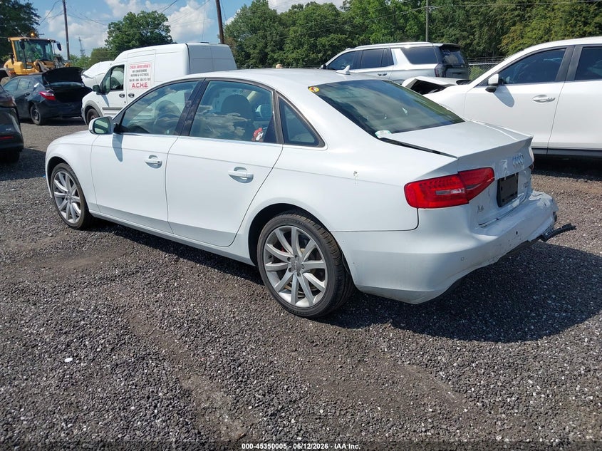 2013 Audi A4 VIN WAUFFAFL0DN023073 IAAI salvage auction — REAR END, Salvage Title, sold $275 on 2026-07-28 (photo 3)