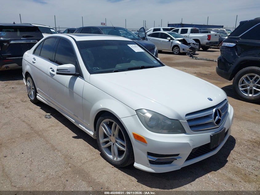 2013 Mercedes-benz C-klasse VIN WDDGF4HB1DR274115 IAAI salvage auction — RIGHT SIDE, Original (Texas), sold $1,400 on 2026-08-04 (photo 1)