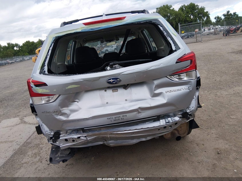 2019 Subaru Forester VIN JF2SKACC9KH582006 IAAI salvage auction — REAR END, Salvage (Montana), sold $3,300 on 2026-07-11 (photo 6)