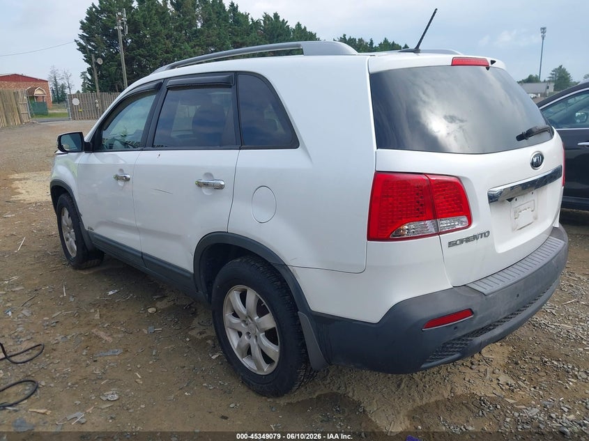 2011 Kia Sorento VIN 5XYKTCA19BG159427 IAAI salvage auction — NORMAL WEAR, Clear (Virginia), sold $925 on 2026-07-06 (photo 3)