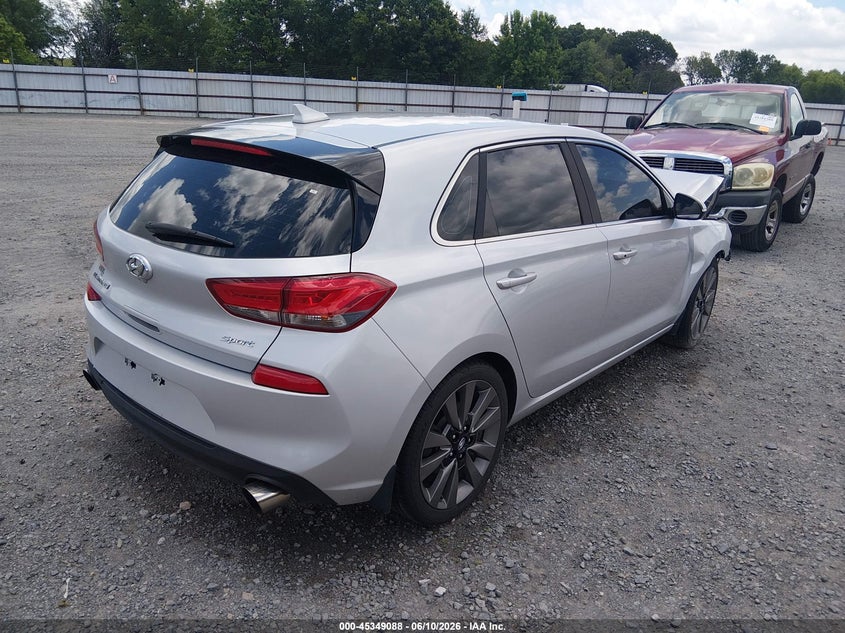 2018 Hyundai Elantra VIN KMHH55LC9JU039411 IAAI salvage auction — FRONT END, Salvage Title, sold $875 on 2026-08-02 (photo 4)